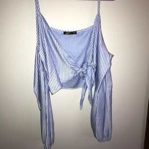 Long sleeve crop top